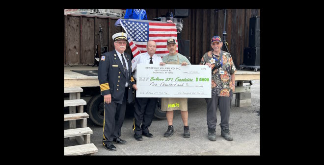 Deerfield Fire Department Donation