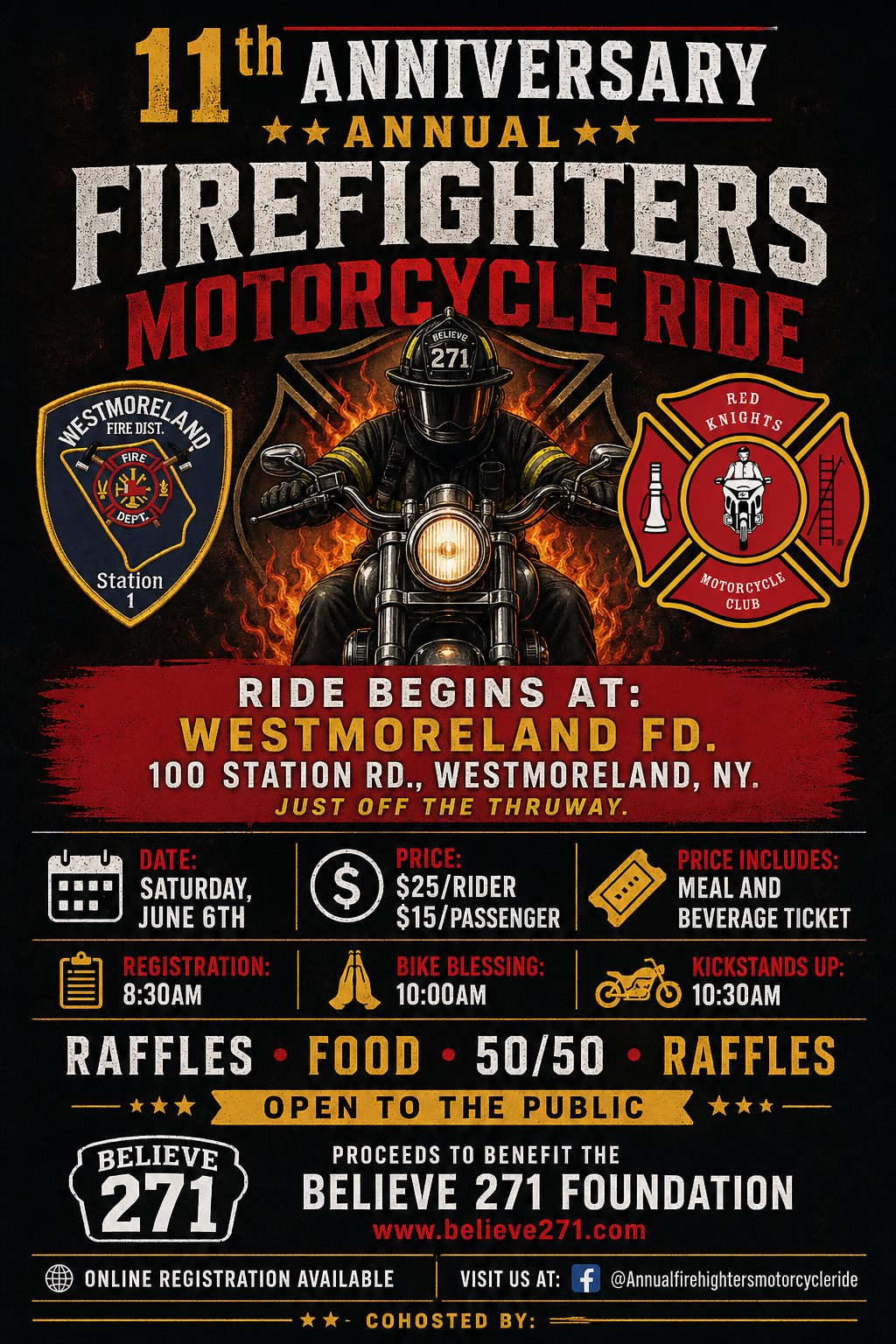 11th Anniversary Annual Firefighters Motorcycle Ride